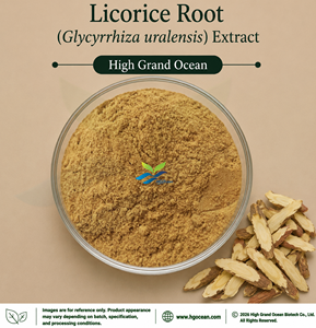 HGO Factory Direct Supply Licorice Root (Glycyrrhiza uralensis) Extract (Food Grade) 4:1 5:1 10:1 20:1 100:1 200:1 Ratio Extract - Product Image 1