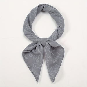 Custom Unisex Silk Satin Square Bandana Printed Luxury Head Scarf Unisex Fashion Hair <b>Wrap</b> Smooth <b>Neck</b> Kerchief - Product Image 6