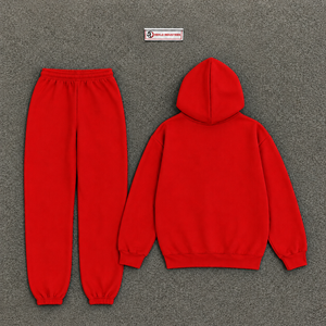 Conjunto Deportivo Personalizado con Estampado de Estrella Roja para Hombre, Sudadera con Capucha y Pantalones Jogger, Ropa Deportiva Casual, Venta al Por Mayor - Product Image 6