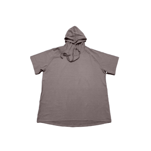 T-shirt à capuche unisexe, couleur unie, manches raglan, coupe ample, décontracté, en coton tricoté respirant, pour le printemps - Product Image 3