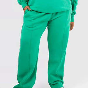 Trajes Deportivos Casuales para Mujer, Corte Regular, Color Sólido, Felpa, Poliéster/Algodón, Secado Rápido, Transpirable, Impresión Personalizada, Gran Venta - Product Image 2