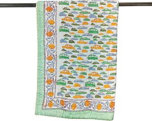 ผ้าห่มผ้าฝ้ายลายเพนกวิน ขอบสีเหลือง ใช้ได้ทุกฤดูสำหรับใช้ในบ้าน - Product Image 3
