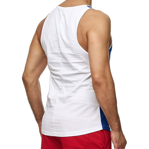 Custom Men's Logo Ribbed Gym Tank Top Heavyweight Cotton Sleeveless Running <b>Stringer</b> Fitness Sports Workout <b>Vest</b> Knitted - Product Image 2