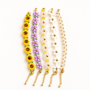 2026 Latest Seed Beaded <b>Bracelet</b> For Daily Wear Wedding Gift <b>Adjustable</b> Customized Handmade New Floral Wristband Fashion Jewelry - Product Image 1