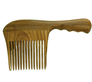 Peigne à cheveux en bois naturel de santal noir et or, design simple, haute qualité, vente en gros directe d'usine, pour usage domestique - Product Image 5