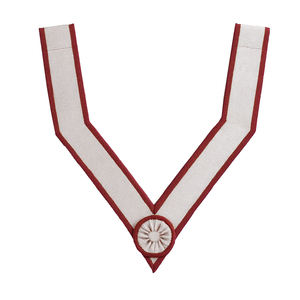 ปลอกคอเจ้าหน้าที่เมสันกำมะหยี่หรูหรา ปลอกคอเมสันทำมือประดับด้วยเส้นทองคำ ปลอกคอเมสันประดับพู่ทองคำ - Product Image 6