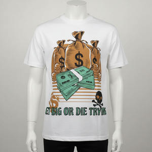 Camiseta de Algodón 100% Personalizada al por Mayor con el Logotipo de su Marca, Camiseta Lisa para Hombre, Camisetas Casuales para Hombre - Product Image 1