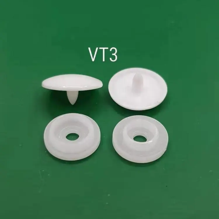 Mode Vt3 Witte Plastic Pom Pp Drukknop