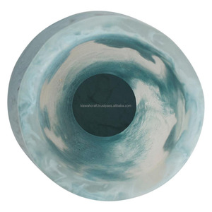 Jarrón de Flores Verde de Resina Hecho a Mano, Decoración de Alta Calidad para Interiores del Hogar, Bodas, Adecuado para Decoración de Mesa de Sala de Estar - Product Image 4