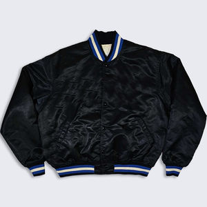 Chaqueta Universitaria Bordada en Satén Personalizada, Chaqueta de Béisbol Varsity de Seda, Chaqueta Bomber de Satén para Hombre con su Propio Diseño - Product Image 4