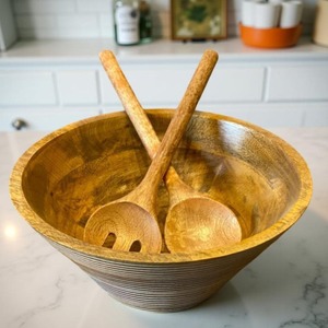 Tazón de Madera de Alta Calidad Hecho con Materiales Sostenibles, Ideal para Cenas y Reuniones Ecológicas - Product Image 4