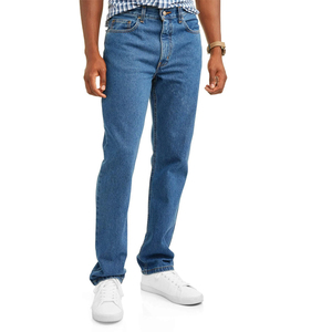 2026 Hot Selling Custom <b>Men's</b> Straight <b>Jeans</b> Casual Denim Stretch Pants 100% Organic Cotton Winter Made in Pakistan OEM Service - Product Image 1