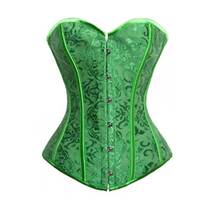 Corset Bustier Push-up en Cuir Premium et Toile Respirante pour Femme, Effet Sculptant Gothique à Contrôle Moyen – Meilleure Vente - Product Image 1