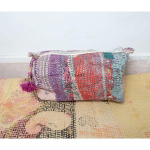 Juego de 3 Bolsas Organizadoras de Cosméticos para Mujer, Acolchadas, Vintage, Grandes, Ecológicas, Portátiles, con Cierre y Borlas, 100% Kantha, Venta al Por Mayor - Product Image 5