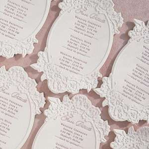 Invitación de Boda Moderna Personalizada con Color y Texto a Medida, Calidad Estable para Lugares de Boda y Compradores B2B en Todo el Mundo - Product Image 6