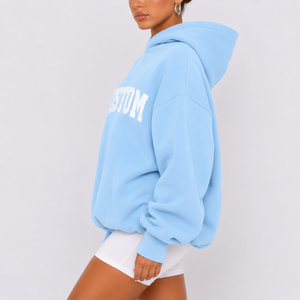 Sudadera con Capucha Oversize de Algodón de Alta Calidad con Logo Frontal para Hombre y Mujer, Manga Larga, Invierno - Product Image 2