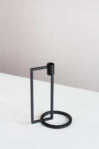 Candelabros Cónicos de Hierro Natural Ecológicos Hechos a Mano de Alta Calidad en Negro Mate, Plateados, para Navidad, Pascua, Hogar Moderno - Product Image 6