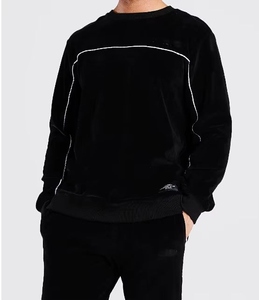 Ensemble de survêtement pour homme - Design à passepoil, idéal pour la gym en automne, ensemble de sport de haute qualité pour la course et l'entraînement - Product Image 1