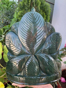 Estatua de Ganesha de Jade Verde Natural Tallada a Mano, Ídolo del Dios Hindú, Decoración Espiritual para el Hogar, Regalo para Altar de Meditación, Proveedor Mayorista - Product Image 5