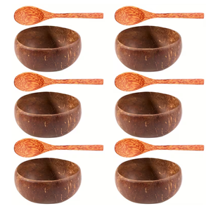 Tazón <span class=keywords><strong>de</strong></span> <span class=keywords><strong>Coco</strong></span> Rústico Jumbo, Tazón para Helado <span class=keywords><strong>de</strong></span> <span class=keywords><strong>Coco</strong></span> con Cuchara <span class=keywords><strong>de</strong></span> Madera, Vajilla Ecológica, Decoración Elegante para el Hogar <span class=keywords><strong>de</strong></span> Vietnam - Product Image 4