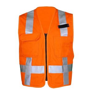 เสื้อกั๊กนิรภัยลายจราจรสำหรับผู้ชายเสื้อกั๊กสะท้อนแสงสูงสำหรับชุดทำงาน - Product Image 1
