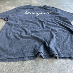 Snowgrace Men's Oversized 100% Cotton T-<b>Shirt</b> Short Sleeve O-Neck Casual Solid Silk Screen Printing High Street Jersey Fit - Product Image 3