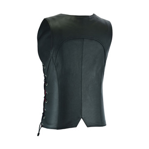 Gilet en cuir pour femme, prix de gros usine, veste de motard décontractée, logo personnalisé, best-seller, gilets en cuir pour femme - Product Image 2