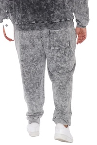 Chándal personalizado de lana con lavado ácido informal para hombre, nuevo diseño, jersey de tamaño lavado con ácido, sudaderas con capucha, conjuntos cómodos para correr - Product Image 4