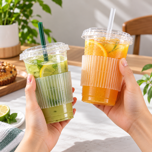 Custom Logo Biodegradable Eco-Friendly Disposable Whitecardboard Coffee Cup Sleeves with Digital Printing Insulated Design - Product Image 4
