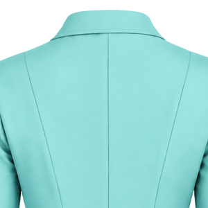 Veste d'équitation bleu sarcelle pour femme, blazer d'équitation sur mesure, manteau classique pour concours d'équitation, vente en gros personnalisée, mode - Product Image 4