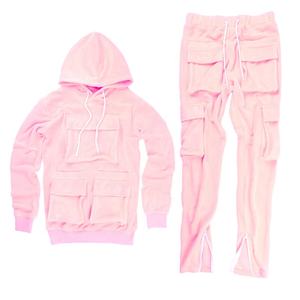 Survêtements d'outillage personnalisés de couleur unie 6 poches pantalons longs et combinaisons de jogging à capuche pour hommes fabriqués par Ludanza Industries USA 2024 - Product Image 3