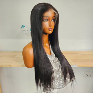 Pelucas de Cabello Humano Doble Trama, 100% Cabello Virgen Vietnamita, Color Natural, Liso Extremo, Encaje 13x4, Hechas a Mano, Extensiones Largas - Product Image 3