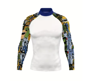 เสื้อแรชการ์ดแขนยาว ป้องกันรังสียูวี แห้งเร็ว น้ำหนักเบา เสื้อว่ายน้ำผู้ชาย แห้งเร็ว - Product Image 6