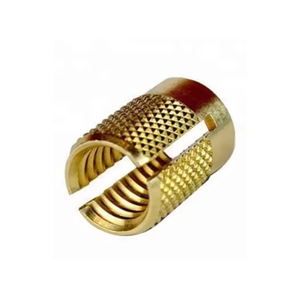 Brass Multi Unheade Insert for Plastic and Composites Precision Threaded Multi Vane <b>Fastener</b> for Flush Surface Mounting Hardware - Product Image 3