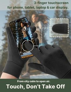 Lightweight <b>Running</b> Winter <b>Gloves</b> Touch Screen <b>Gloves</b> Liners for Cycling Biking for Men <b>Women</b> - Product Image 3