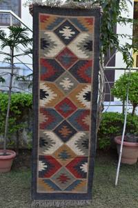 Tapis en jute tissé à la main, tapis kilim réversible, tapis en fibres naturelles durables, style bohème pour la maison et l'hôtellerie - Product Image 5