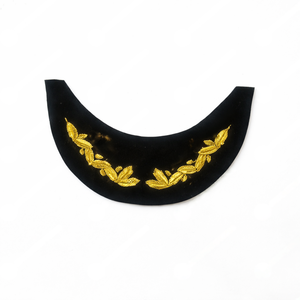 Couvre-visière personnalisé brodé à la main en fil d'or motif feuille de chêne pour casquettes à visière et costumes de cérémonie - Product Image 1