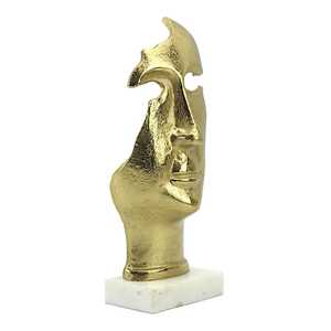 Jaffs Exports JE2127 33.5cm H X 12cm W X 15cm L Abstract Gold Plated Handmade Face Sculpture Contemporary Art Figurine Tabletop - Product Image 4