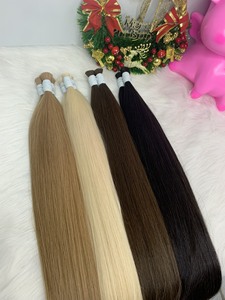 Vente en gros d'extensions de cheveux humains vietnamiens 100% bruts de haute qualité en vrac sans faisceaux de trame pour le tressage lâche vague profonde boucle italienne - Product Image 6