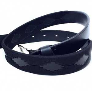 Ceinture en cuir vintage style polo, avec boucle en laiton robuste, pour hommes et femmes, LBP-0020 - Product Image 2