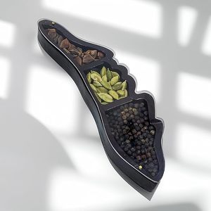 Kerala Map Design Wooden <b>Spice</b> <b>Box</b> with Boat Artwork Handcrafted Indian Kitchen Organizer Gift - Product Image 5