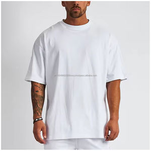 เสื้อยืดทรงบ็อกซี่ แขนเสื้อแบบดรอป ไหล่ตก  ผ้าโพลีเอสเตอร์ผสมคอตตอน  แฟชั่นสตรีท  สำหรับผู้ชาย  รับสกรีนโลโก้ตามแบบ  กำลังเป็นที่นิยม - Product Image 3