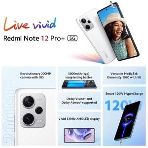 Red mi Note 12 PLUS 5G Octa Core LTE 8GB/256GB Unlocked 6.7" AMOLED 120Hz 108MP Camera 60-69W Quick Charge 5000-5999mAh Battery - Product Image 2
