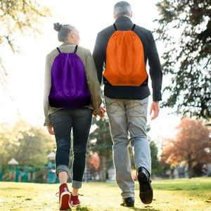 High Quality Custom Logo New Recycle <b>Drawstring</b> Backpack With Handle Nonwoven <b>Drawstring</b> Bag Size 50 CM X 30 CM - Product Image 6