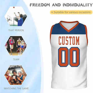 Maillot de basket-ball réversible personnalisé de haute qualité à séchage rapide unisexe avec logo sublimé pour le streetwear - Product Image 2