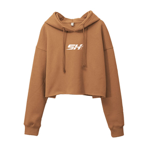 เสื้อฮู้ดครอปผู้หญิง แฟชั่นสตรีทแวร์ ทรงหลวม ไหล่ตก ระบายอากาศได้ดี เป็นมิตรกับสิ่งแวดล้อม ราคาประหยัด - Product Image 1