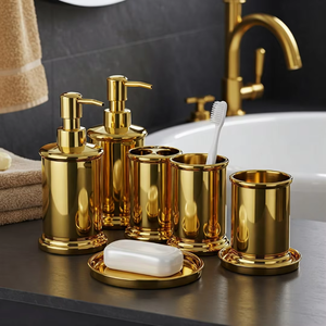 Juego de accesorios de baño con detalles finos que mejoran la profundidad estética, diseño optimizado que evita la sobrecarga visual - Product Image 3