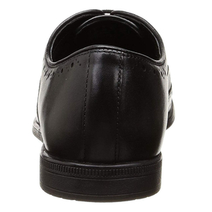 Zapatos Oxford de Vestir de Cuero Genuino Negro, con Punta en Pico y Cordones, para Hombre, Formales, para Oficina, de Color Sólido, para Todas las Temporadas - Product Image 3