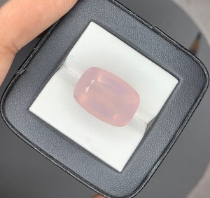 Natural Rose Quartz Faceted Cushion Cut Gemstone Pink <b>Crystal</b> Loose Stone For Jewelry Making Rings Pendants - Product Image 5