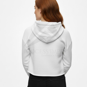Sudadera con Capucha Blanca para Mujer con Estampado de Labios Rojos, de Algodón, para Otoño - Product Image 2